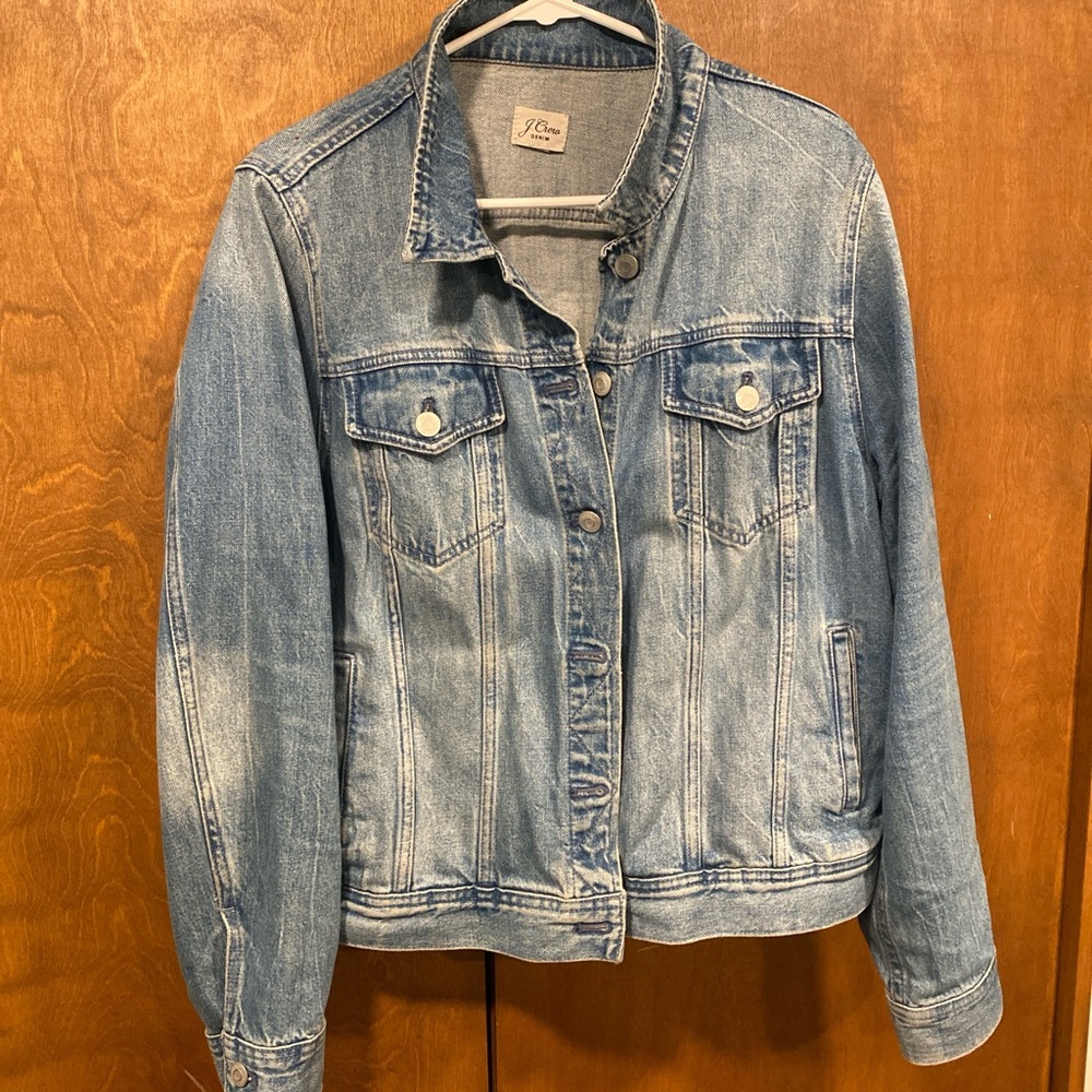 J. Crew Faded Light Blue Denim Jacket